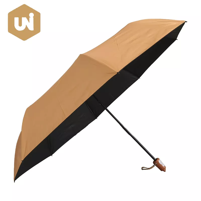 Láimhseáil Ceann Ainmhithe Umbrella le Cumhdach Dubh