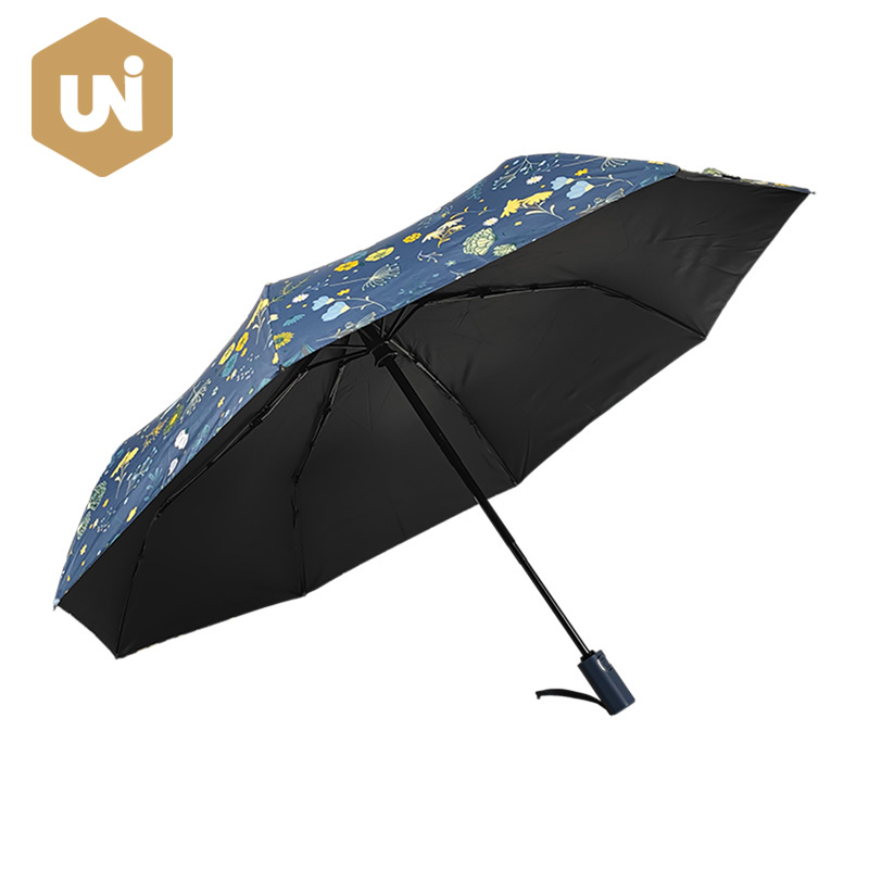 Uathoibríoch Fillte Oscailte Agus Uathdhún Umbrella um Chosaint UV