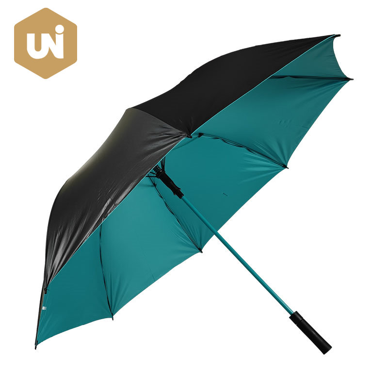 Umbrella Gailf Oscailte Auto Chun Cinn